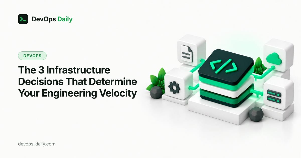 The 3 Infrastructure Decisions That Determine Your Engineering Velocity