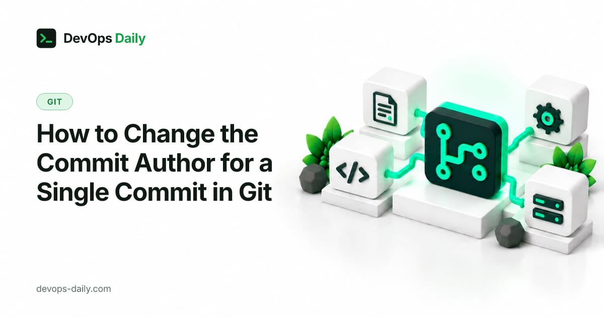 How to Change the Commit Author for a Single Commit in Git
