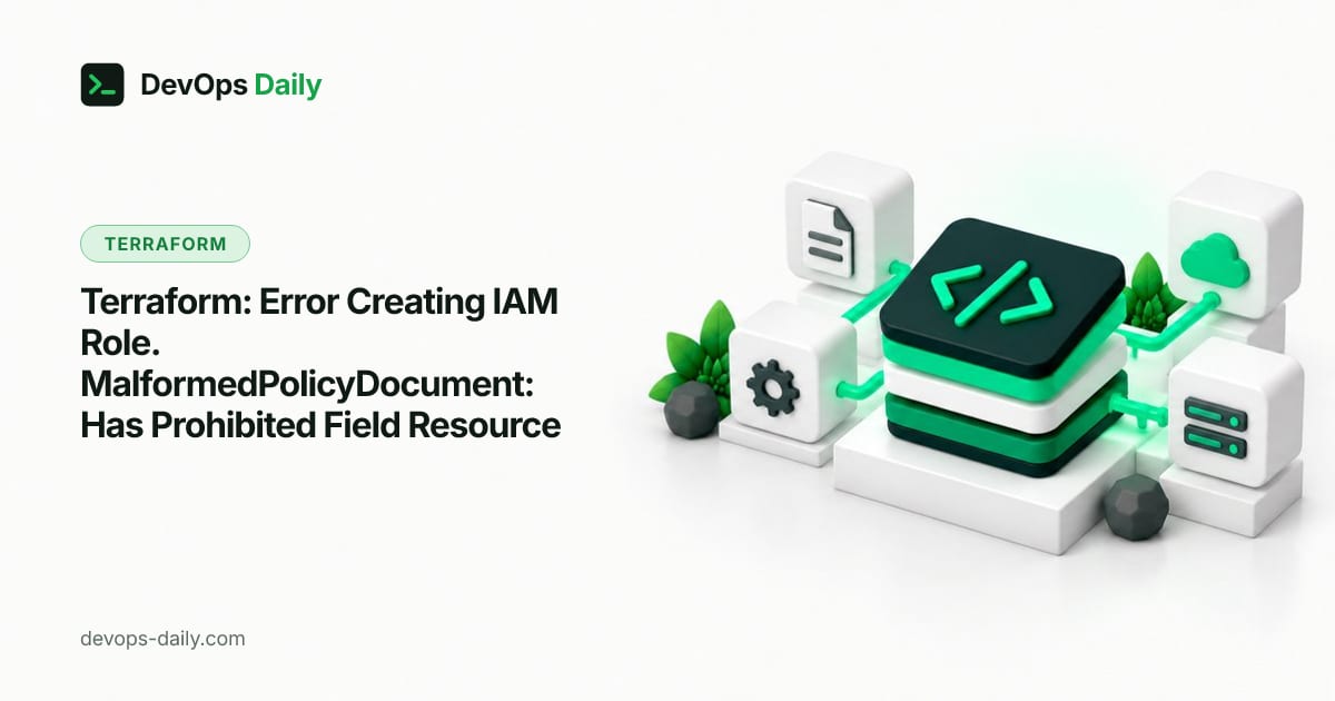 Terraform: Error Creating IAM Role. MalformedPolicyDocument: Has Prohibited Field Resource