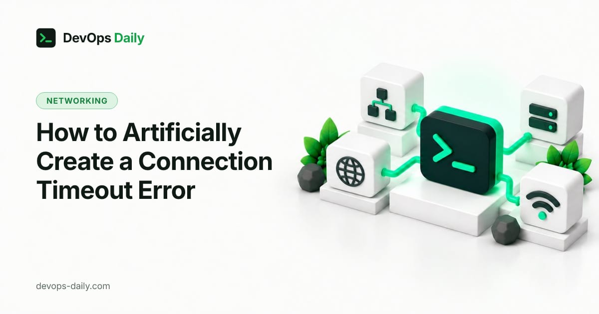 How to Artificially Create a Connection Timeout Error
