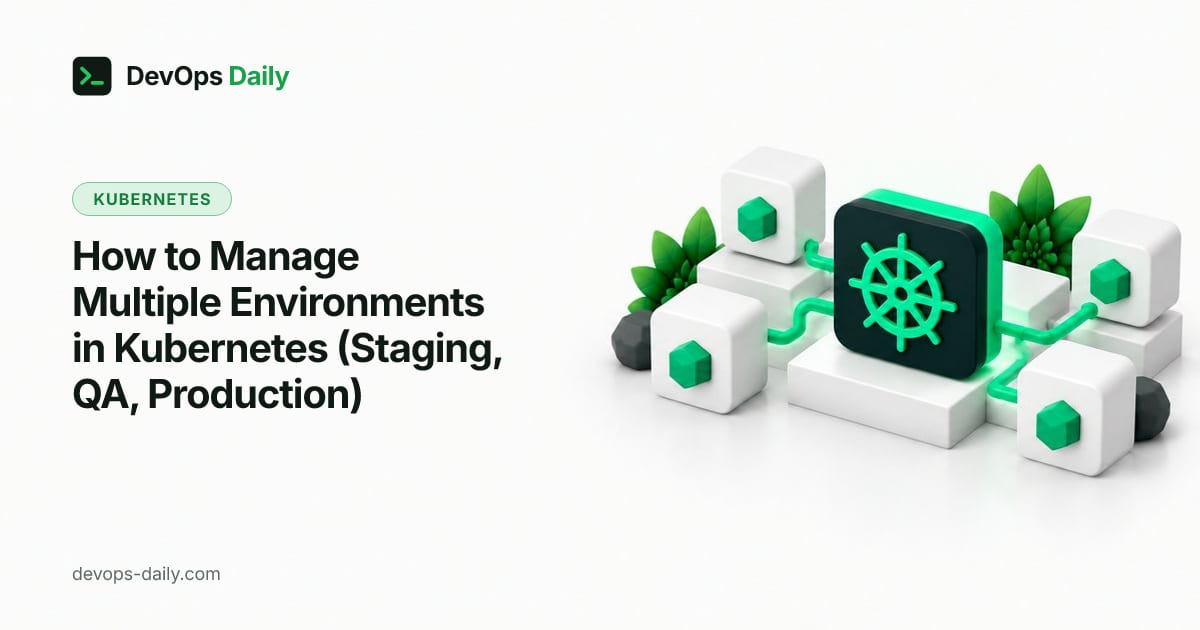 How to Manage Multiple Environments in Kubernetes (Staging, QA, Production)