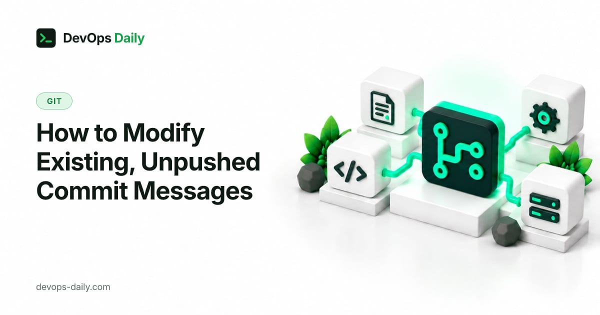 How to Modify Existing, Unpushed Commit Messages