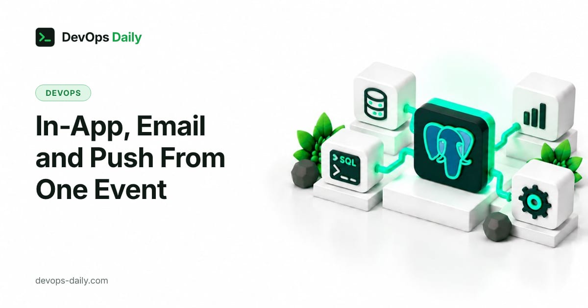 In-App, Email and Push From One Event