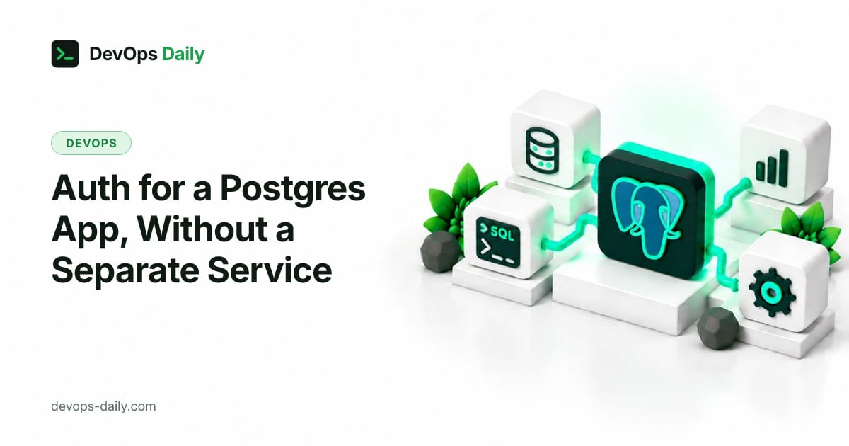 Auth for a Postgres App, Without a Separate Service