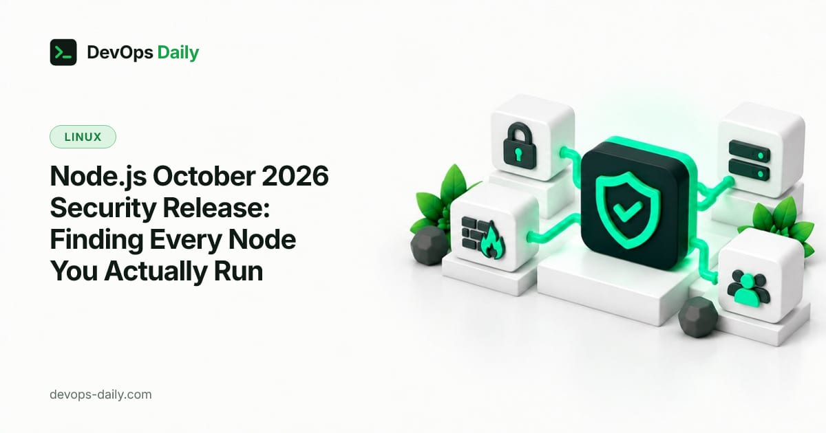 Node.js October 2026 Security Release: Finding Every Node You Actually Run