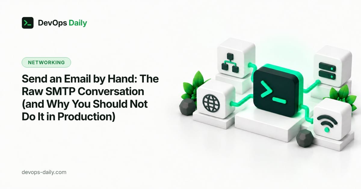 Send an Email by Hand: The Raw SMTP Conversation (and Why You Should Not Do It in Production)