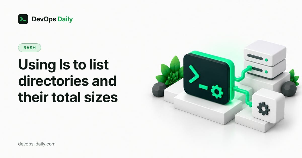 Using ls to list directories and their total sizes